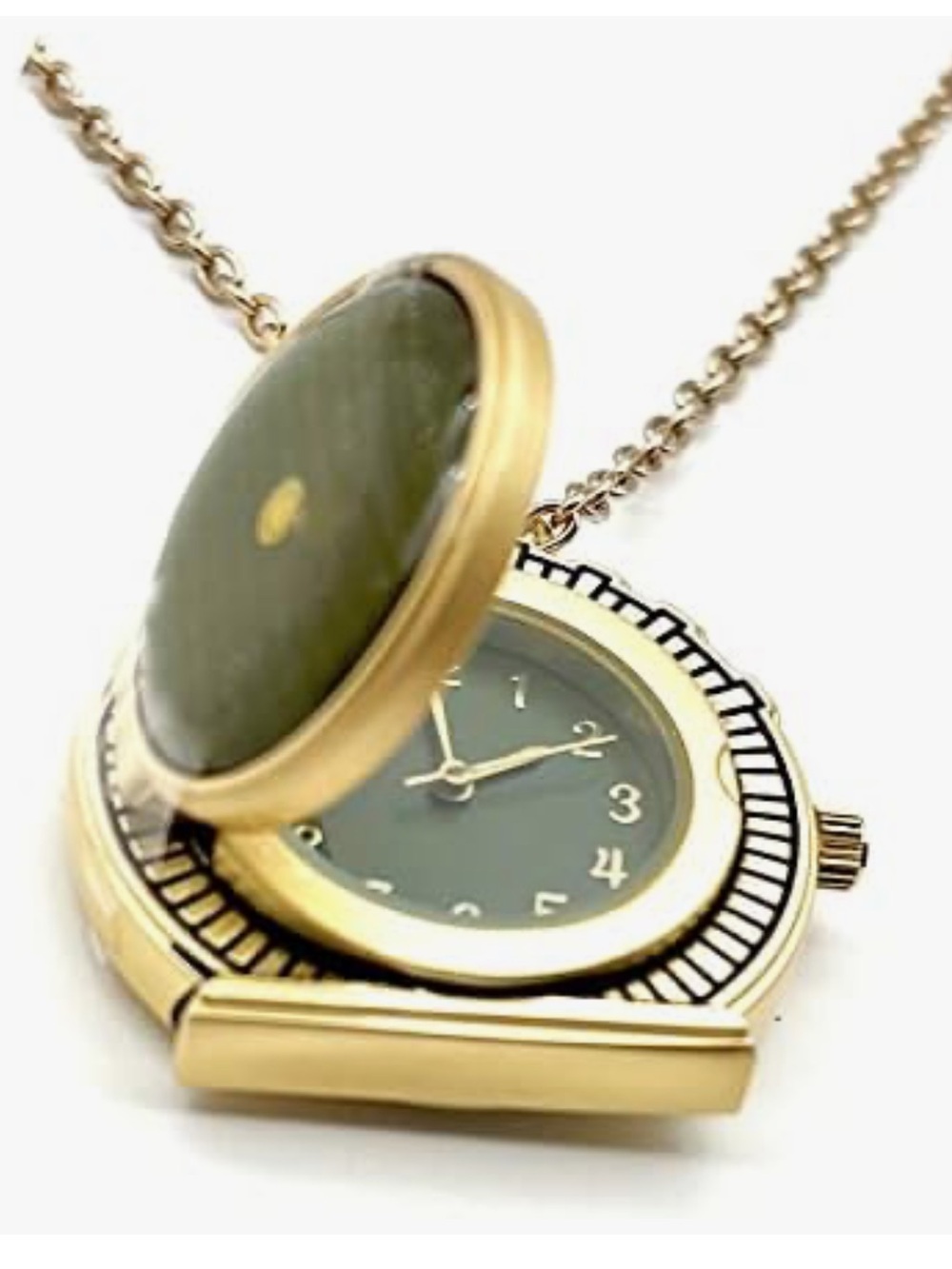 The Lord of the Rings Green Pocket Watch Pendant Necklace